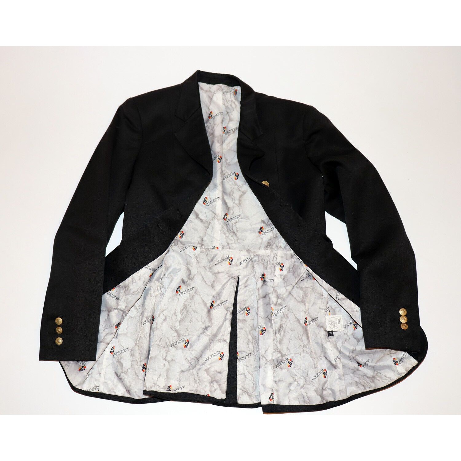 Womens 42 Authentic Kentucky Derby Black Sport Coat Blazer Kentucky Sports